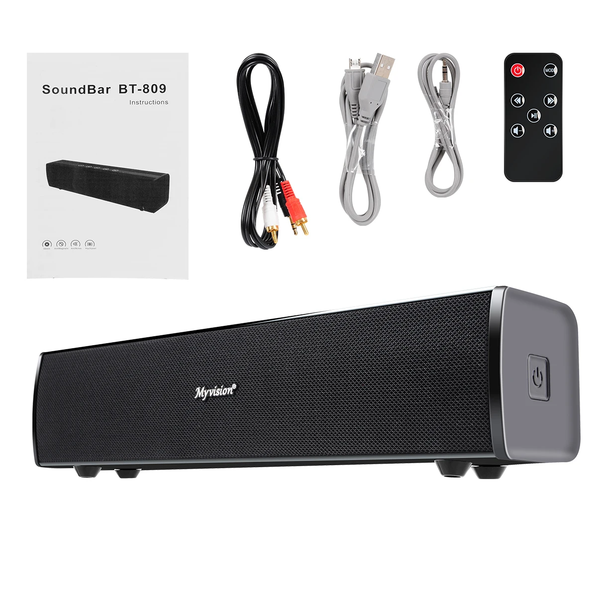 

Music center 30W HIFI Portable Wireless Bluetooth Speaker Stereo Bass Soundbar TF USB Subwoofer Column for Computer HomeTV audio