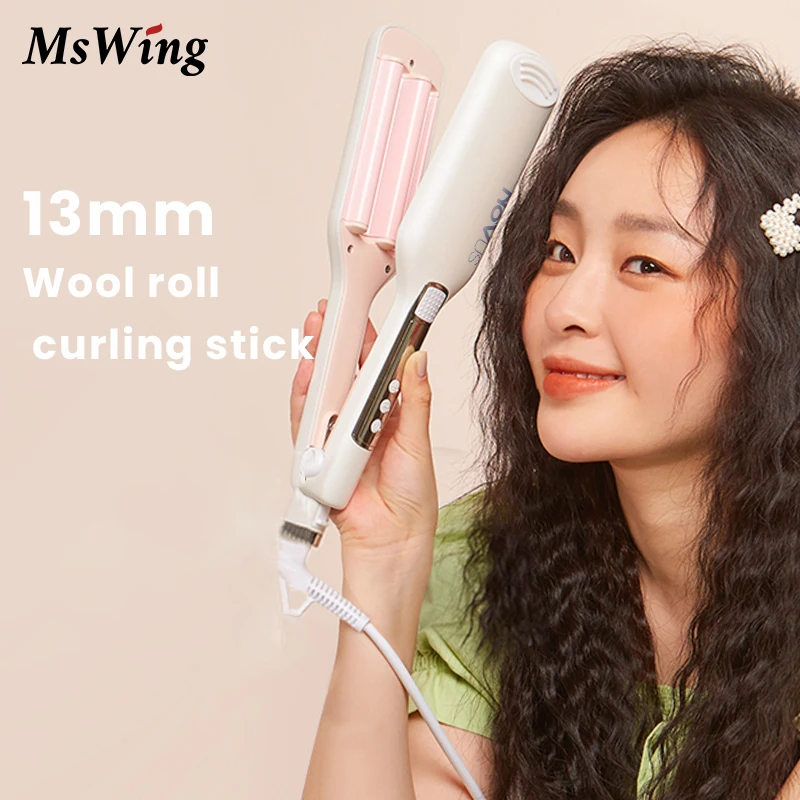 13mm Electric Hair Curling Iron Professional Ceramic LCD Hair Curler  Kinky Straight Hair yaki Hair Roller Curls Dropshipping