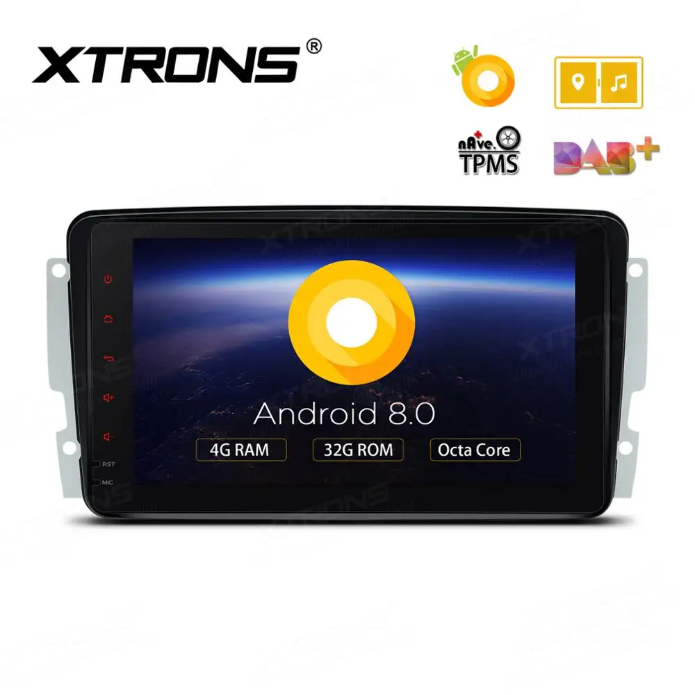 Best XTRONS Android 8.0 Radio Car DVD Player for Mercedes Benz Viano Vito W639 G-Class W463 CLK-Class W209 C209 C-Class W203 A-W168 1