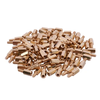 

100 Pcs M3 Male Female Brass Hex Stand-off PCB Spacer Pillar 8mm