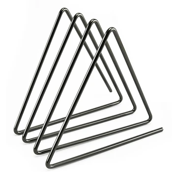 

3-Slot Black Desktop Triangular Triangle Book Stand, Office Desktop Bookshelf, Magazine Storage Rack