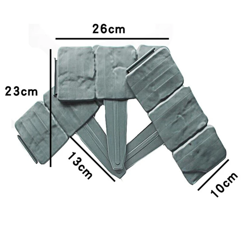 10 шт Серый садовый забор окантовка мощеная каменная растительная граница Складной садовый забор границы кромки DIY декоративный садовый Декор