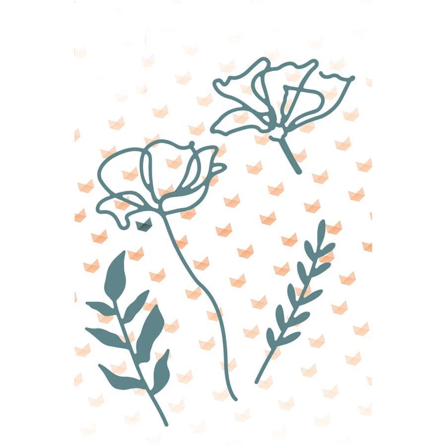 Mmao Handwerk Metall Stahl Schneiden Stirbt Blume blatt kreis brief tag Schablone Für DIY Scrapbooking Papier/foto Karten Präge stirbt – Detail 4
