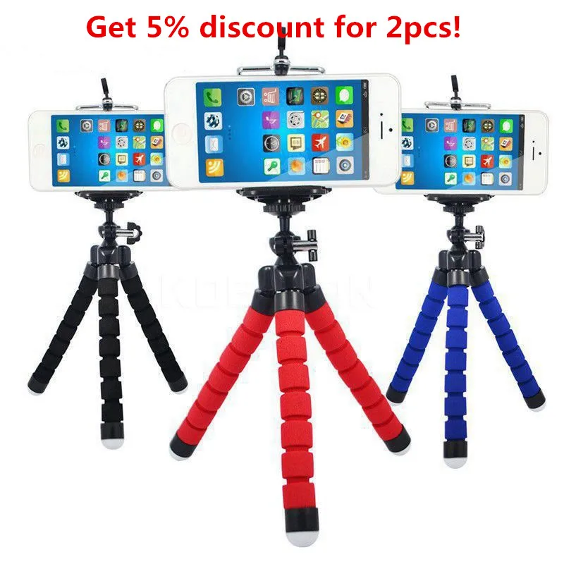 

Flexible Octopus Bracket Phone Holder For iPhone Samsung Xiaomi Huawei Universal Tripod Expanding Mobile Phone Stand Holders