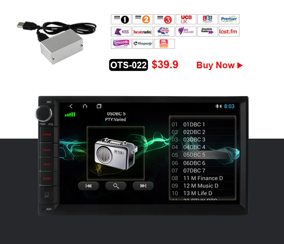Discount Ownice K3 K5 K6 Android 9.0 Octa 8 core Radio 2 DIN 4GB RAM 64GB ROM Universal GPS Radio WiFi Support 4G LTE Network DAB+ No DVD 32