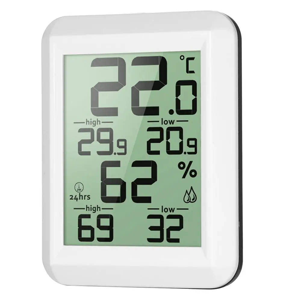 

Digital LCD Thermometer Hygrometer Electronic Temperature Humidity Meter MIN/MAX Records Indoor Outdoor Weather Station
