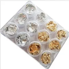 Маникюр золото и серебристая алюминиевая фольга аксессуары сверление DIY Ювелирные изделия маникюр, светотерапия Хрустальный гвоздь Glazeda золото и Si