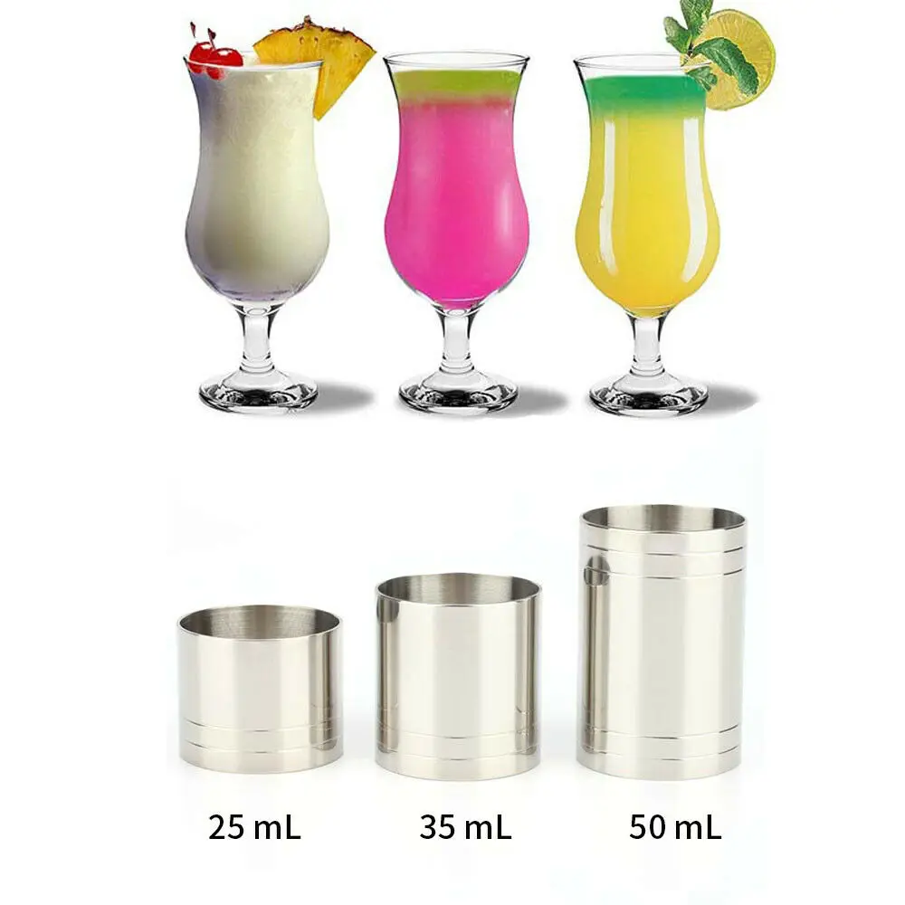 Wine Measures Bar stainless steel Jigger Spirit Shot Measure Cup Measure Cup Wine Measure Cups