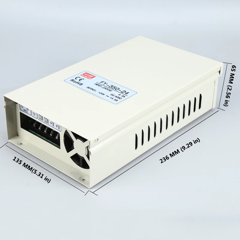 Непромокаемый выключатель питания FY-350-12V/5 В/24 В/36V48V открытый светодиодный импульсный источник питания 350 Вт