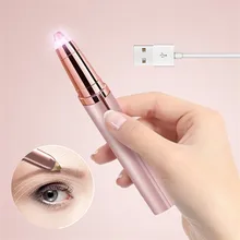 USB Электрический триммер для бровей безболезненный эпилятор для макияжа бровей мини-бритва портативные бритвы для удаления волос на лице женский депилятор USB Электрический триммер для бровей безболезненный эпилятор для макияжа бровей мини-бритва портативные бритвы для удаления волос на лице женский депилятор