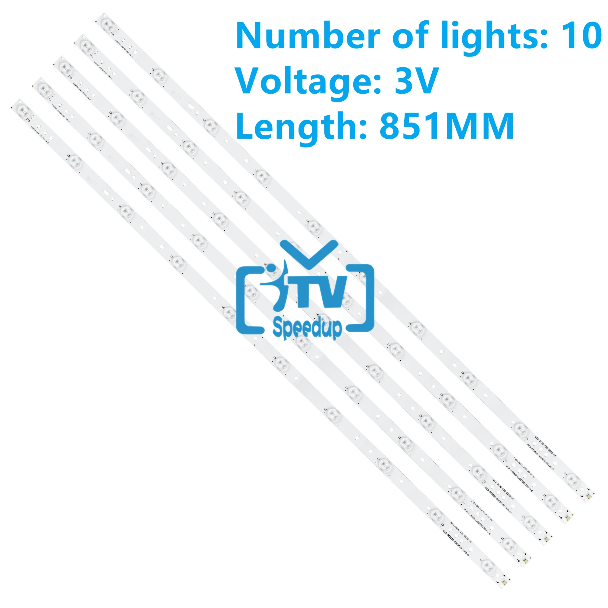 

20PCS LED Backlight strip 10 Lamp For LG 43"TV 43LH500T LB43015 LB43101 LB43102 L42F220B L42P60BD L42F3250B LVF420AUBK