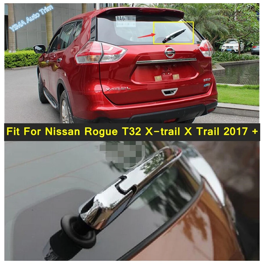 Resonar detalles jaula Accesorios exteriores cromados para coche, cubierta de limpiaparabrisas de  ventana trasera, embellecedor de 3 piezas para Nissan Rogue T32 x trail X  trail 2017 2020| | - AliExpress