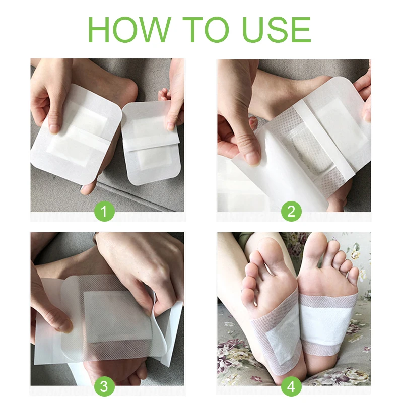 Sumifun 12Pcs Detox Foot Plaster Chinese Herbal Adhesive Pads Remove Toxin Foot Relax Swelling Body Detox Patch K04501