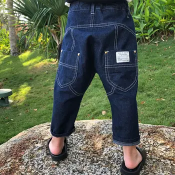 

pre-sell 2020 spring summer boys girls family trousers ankle-length pants loose design pants