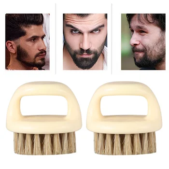 

2pcs Multifunctional Beard Brush Portable Hair Brush Durable Beard Care Accessory Cleaning Brush for Men Male