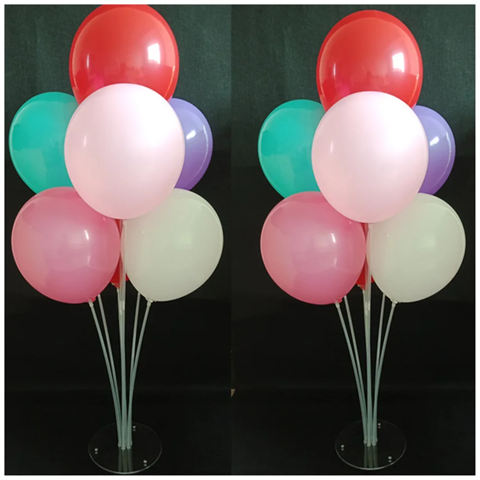 Balloons Column Base Fixed Holder With Cup Table Floating Stand For Wedding And Birthday Party Supplies Decoration Ballon