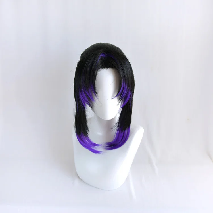 wig 5 Аниме Demon Slayer Kimetsu No Yaiba Tanjiro Kamado парики Униформа костюм для косплея мужской Кимоно костюмы на Хэллоуин для женщин CS025 - Цвет: wig 5