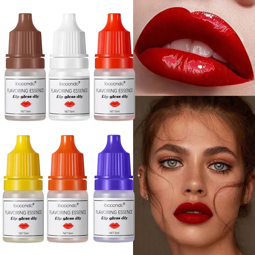 

5ml Natural Flavor Essence Fragrance Handmade Lip Gloss Base Essential Oil Lipgloss DIY Food Grade Flavoring Oil 7 Flavors