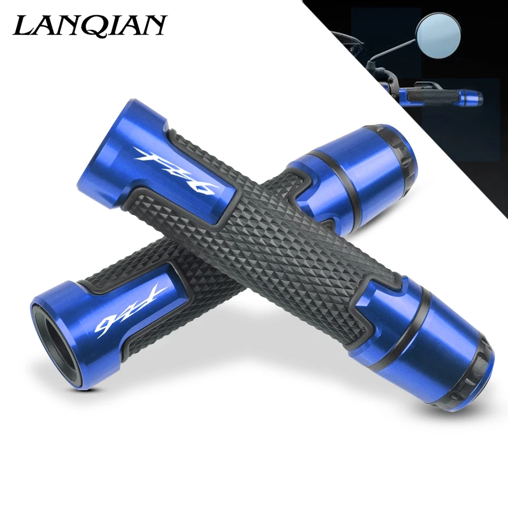 

7/8'' Motorcycle Aluminum Plastic Handle Grips With Logo For YAMAHA FZ6 FAZER FZ6 FZ6S FZ6N FZ6R 2004 2005 2006 2007 2008-2015