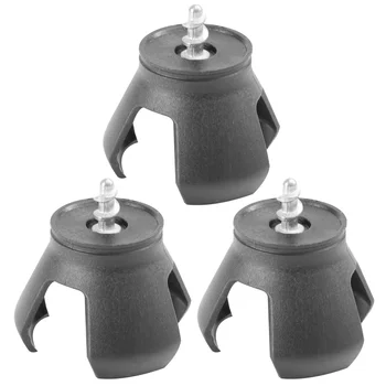 

3 Pcs 3 Prong Golf Ball Picker Practical Scooping Ball Picking Tool Gripper Claw Clipping Tool Grabber Golf Accessory (Black)