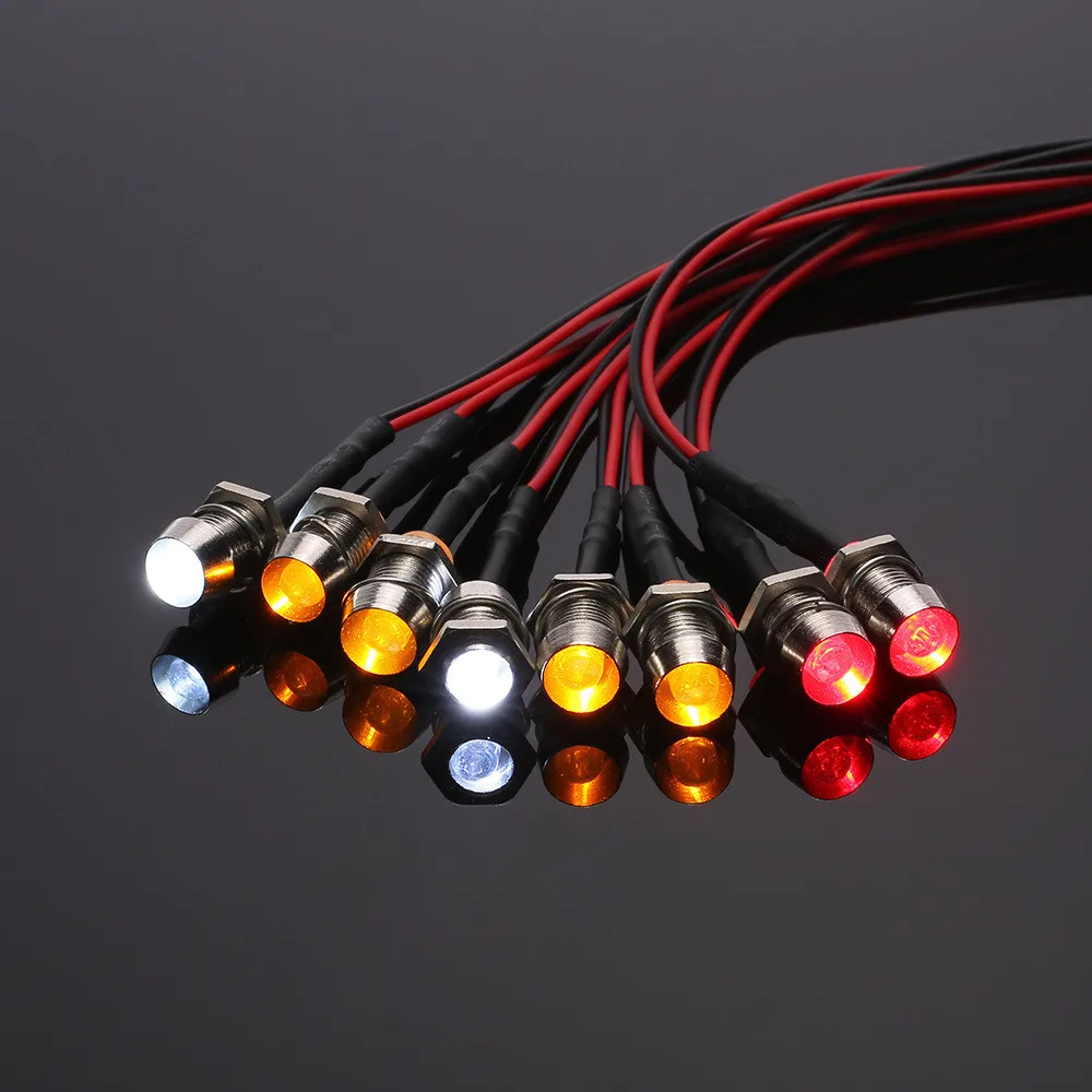 

8 LED 5mm Light Kit for 1/10 1/8 Traxxas HSP Redcat D90 RC Crawler Accessory Light Kit RC Car Parts W819