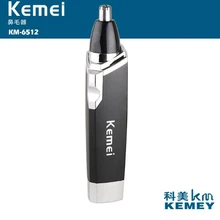 Kemei электрический триммер для носа KM-6512 портативный беспроводной триммер для волос в носу AA батарея