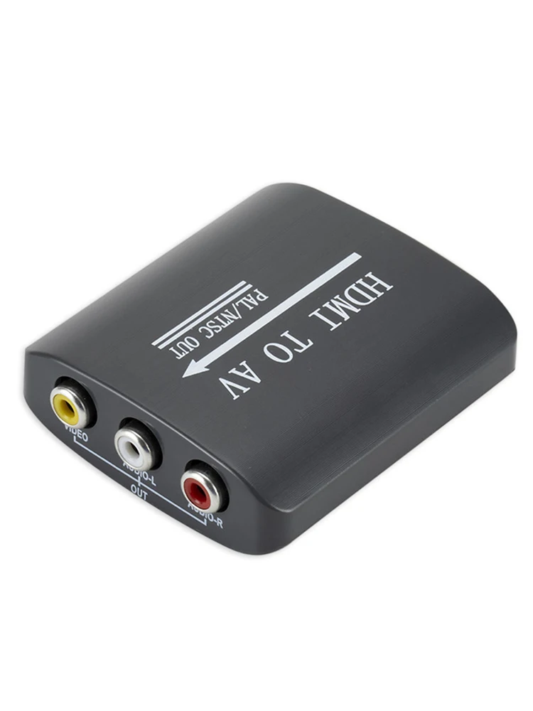Мини HDMI К AV адаптер Поддержка NTSC PAL HDMI к RCA/AV/CVSB Aduio видео конвертер коробка 1080P для HDTV монитора ноутбука ПК