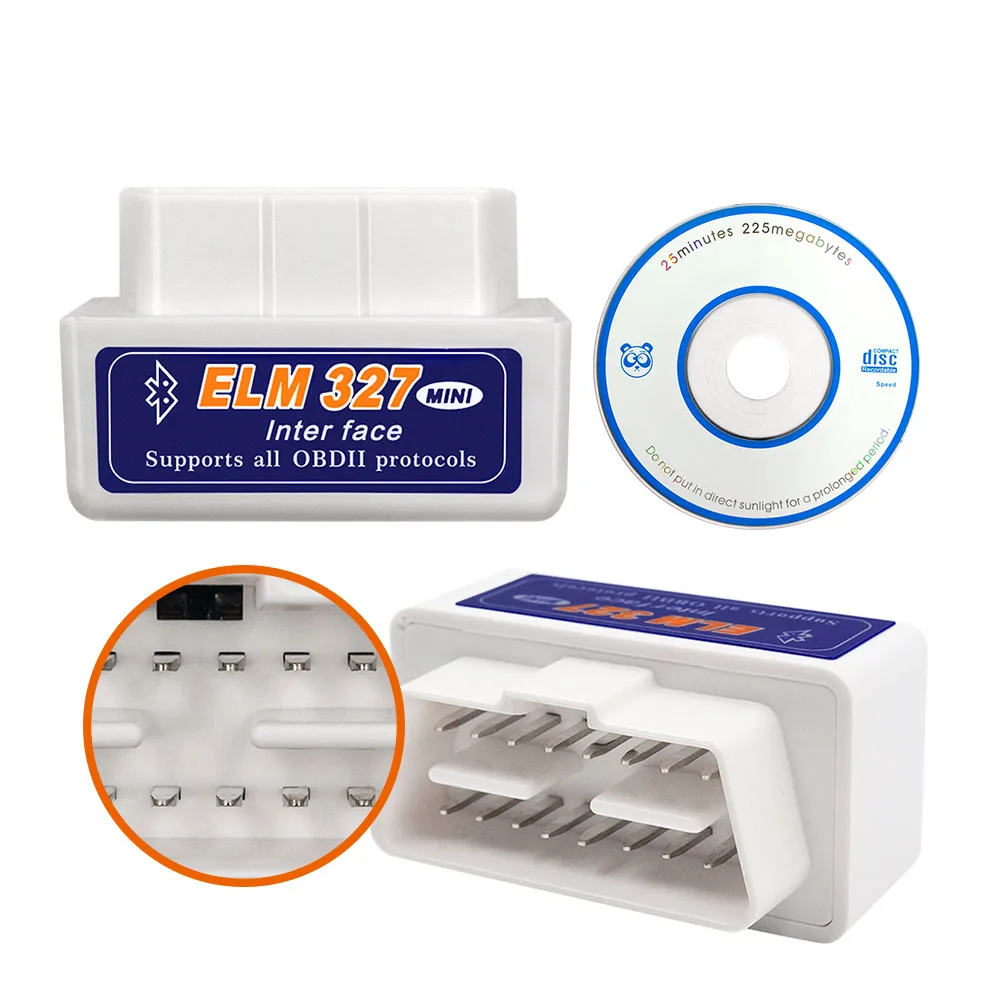 OBD2 сканер ELM327 Bluetooth V1.5/V2.1 OBD 2 Автомобильный диагностический OBDII ELM 327 WIFI/Wi Fi V1.5