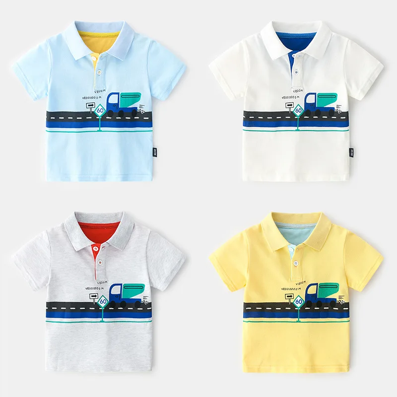 

Boys Tees And Polos Breathable Polo Shirt Kids Boys Summer Short Sleeve Polo Shirt For Boy. School Clothes