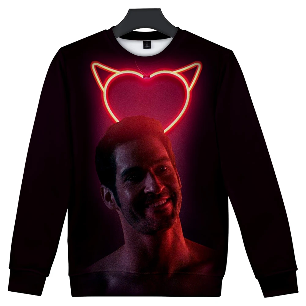 Lucifer 3D худи Lucifer Morningstar мужские/женские толстовки красивые уличные с длинным рукавом осенние женские длинные с капюшоном модные