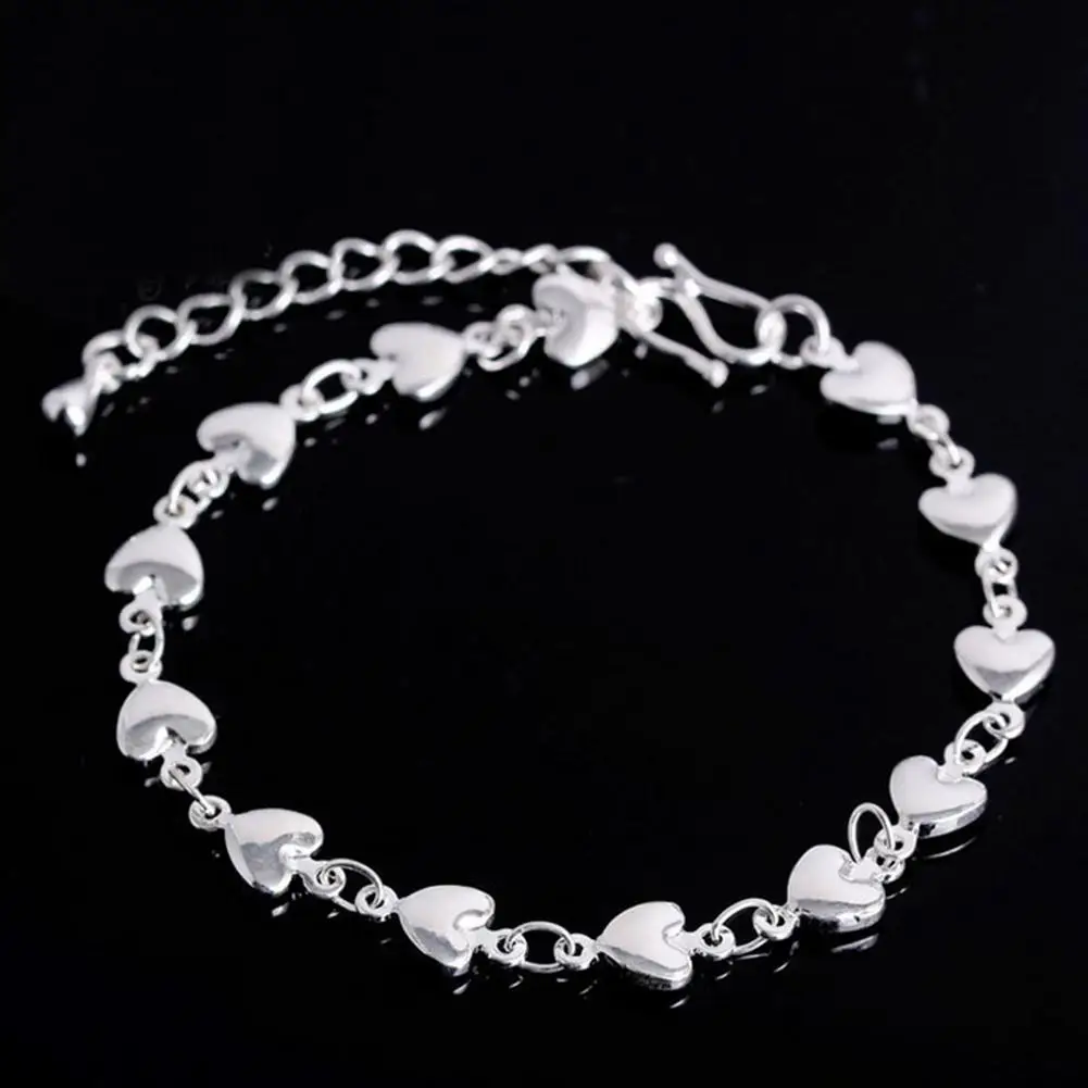 Модный женский браслет с сердечком, браслет на цепочке, регулируемый браслет, ювелирное изделие, подарок, новые женские аксессуары, браслеты для женщин