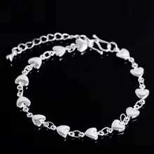 Модный женский браслет с сердечком, браслет на цепочке, регулируемый браслет, ювелирное изделие, подарок, новые женские аксессуары, браслеты для женщин