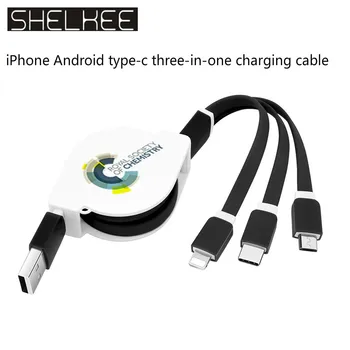 

SHELKEE USB cable date cable data line for iPhone Android type-c three-in-one charging cable