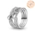 Ring 925 Silver Stackable Rings Infinite Flower Princess Wishbone Heart Rings Women Finger Rings 15