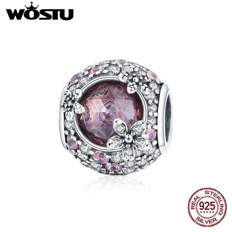 

Шарм-подвеска из серебра 925 пробы в виде цветка вишни