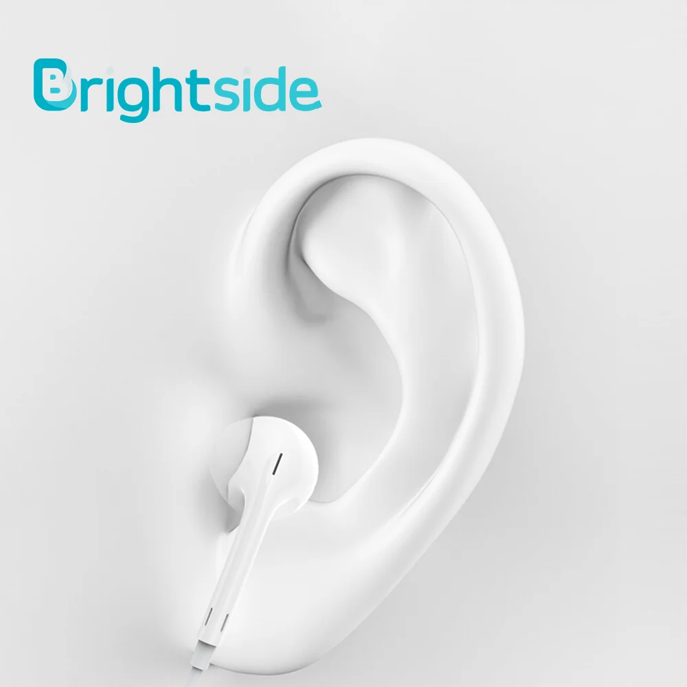 Brightside проводные наушники-вкладыши спортивные наушники с микрофоном HandsFree Наушники для Ipad мобильного телефона ПК