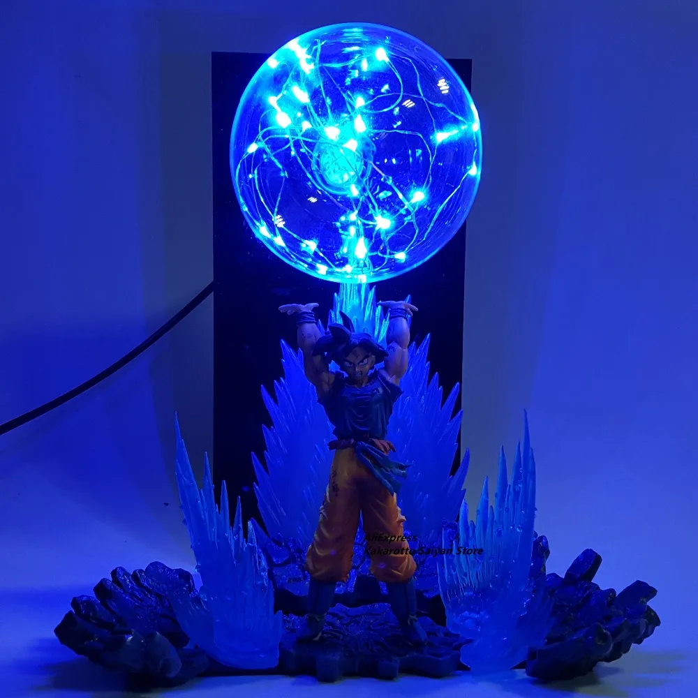 Dragon Ball Z Son Goku Spirit Bomb светодиодные фигурки, игрушка Dragon Ball, супер аниме, фигурка Сон Гоку, светодиодные коллекционные игрушки DBZ