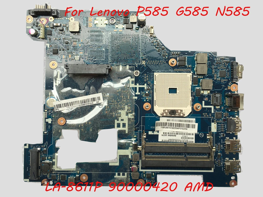 

QAWGH LA-8611P для LENOVO P585 G585 N585 материнская плата для ноутбука AMD DDR3 Материнская плата для ноутбука