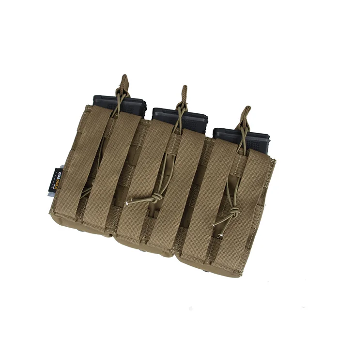 TBS Tactical M4 и пистолет тройной подсумок комбо Открытый верх Molle Mag Pouch панель(SKU051377