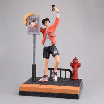 

Anime Monkey D. Luffy Tidal Current Suit Street Posture Statue PVC Statue Action Figure Collection Model Toy X3459