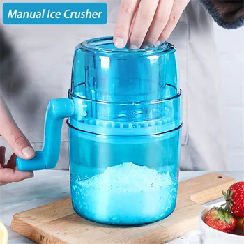 Portable Manual Ice Crusher Shaver Hand Ice Crank Kids Shredding Snow Cone Ice cream Maker Machine Kitchen Tools