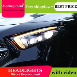 Автомобильный Стайлинг для Mercedes-Benz A-Class светодиодный фары 2019-2020 светодиодный головной фонарь все светодиодный Противотуманные фары