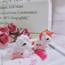 Дизайн в Корейском стиле портрет мечтательной Pegasus маленькая кукла творческий мультфильм сумки из натуральной кожи кулон пары брелок праздничные подарки