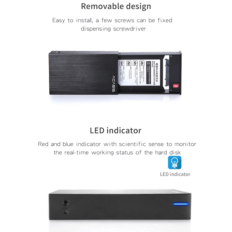 Корпус для жесткого диска Usb3.0 2 5 дюймов пластины Sata жесткий диск коробка Гбит/с