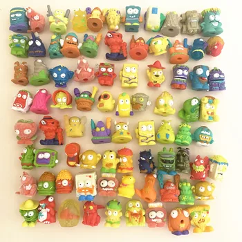 Zomlings-figuras de acción de basura para niños, juguetes de colección de 3cm, juguetes de colección, juguetes para niños, regalo de cumpleaños, 20/100 Uds.