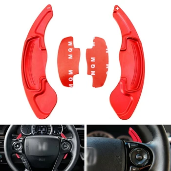 

For Civic Insight CR-V Paddle Shifter For Accord Red Aluminum Car Auto