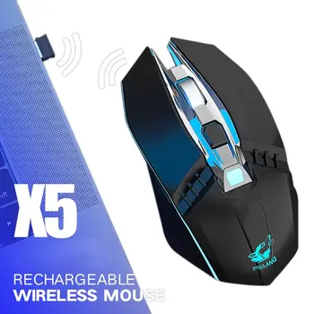 

X5 Wireless Gaming Mouse Rechargeable 500mAh Battery Bluetooth Wireless Optical Mice Adjustable DPI Levels For Laptop PC