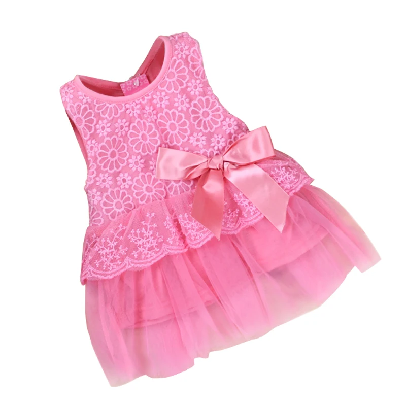 Платье высокого качества для маленьких девочек крестильное платье для младенцев платье для маленьких девочек на 1-й день рождения платье для крещения для младенцев - Цвет: Light pink
