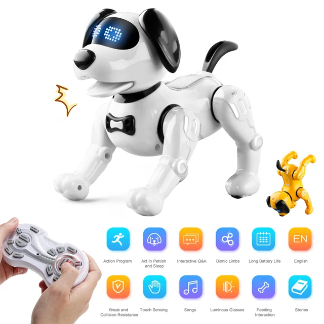 Top Race Remote Control Robot Dog Toy for Kids, Interactive & Smart Da