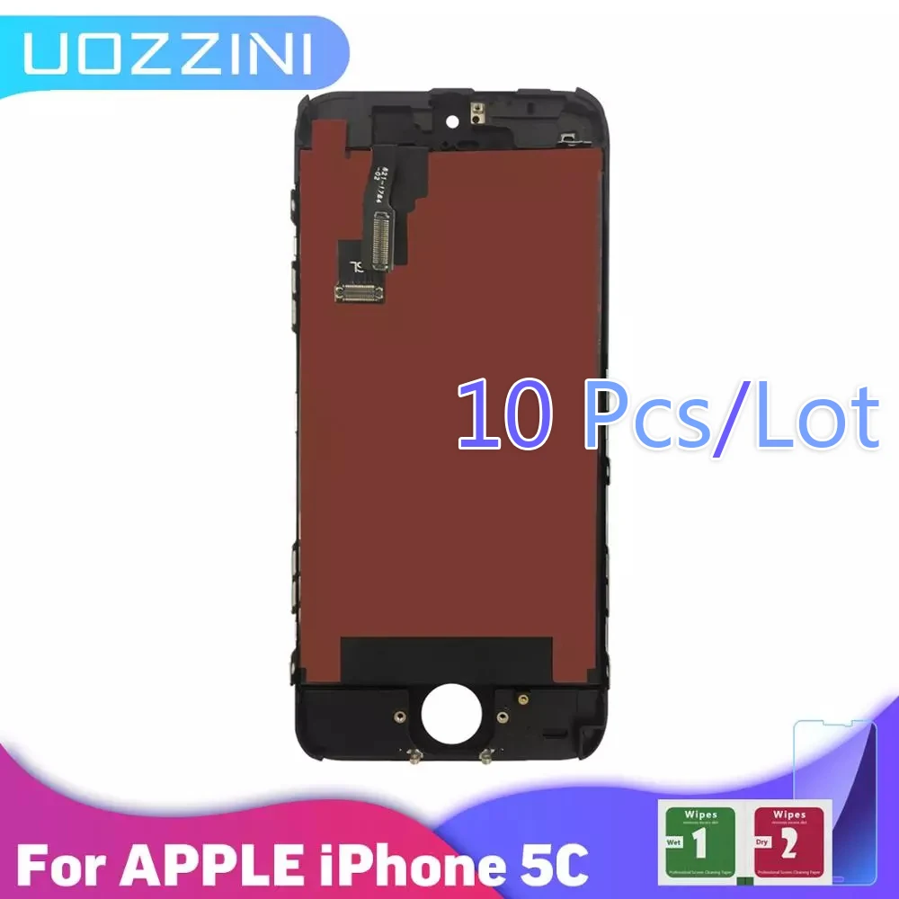 AAA +++ 10 шт./лот для Apple iPhone 5C ЖК дисплей сенсорный экран дигитайзер в сборе Замена с